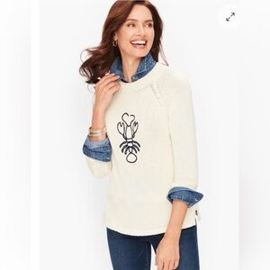 Embroidered Lobster Sweater 🦞